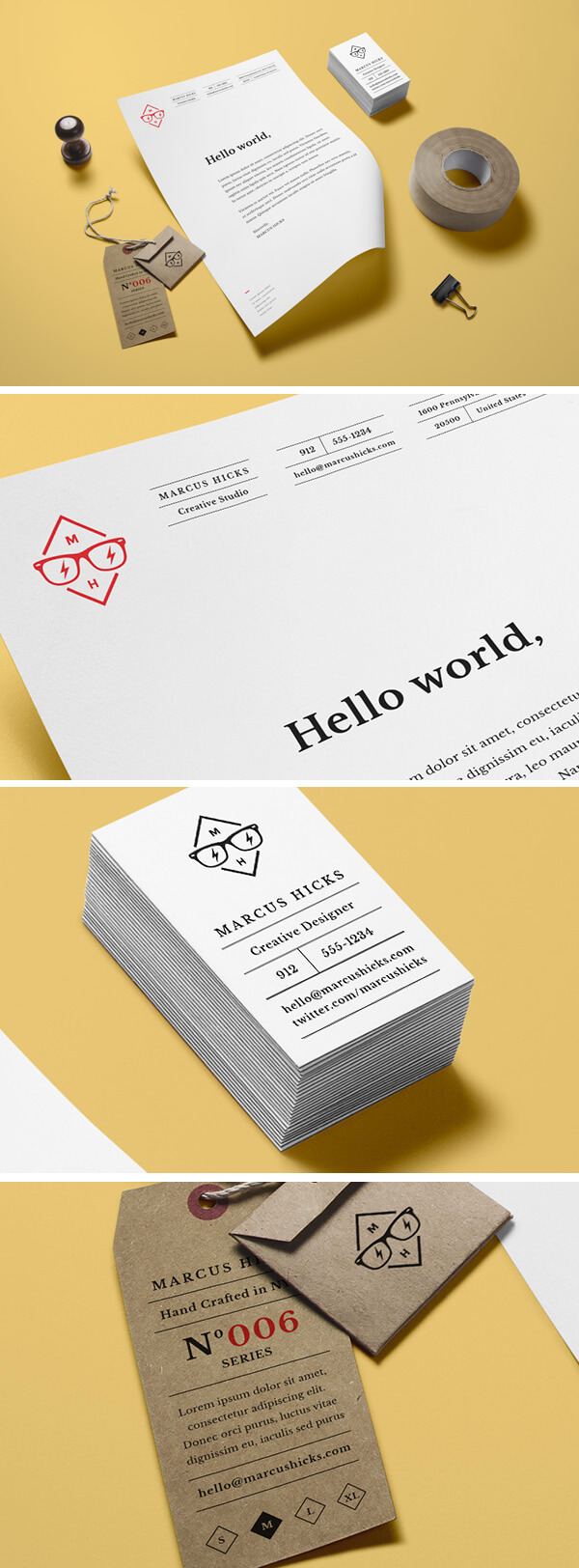 Free Corporate Stationery Mockup