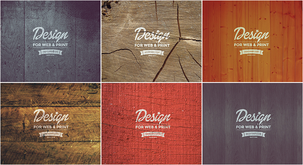 Free Vintage Logo Mockup on Wood