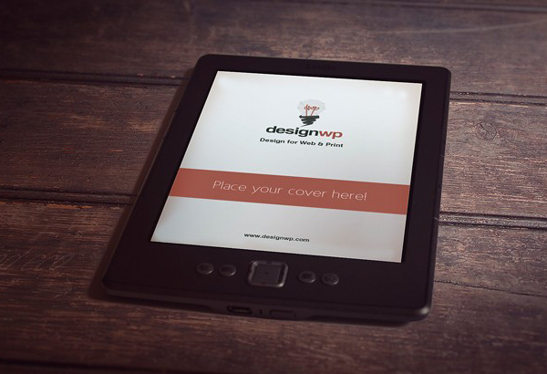 Photorealistic E-Book Reader Free Mockup