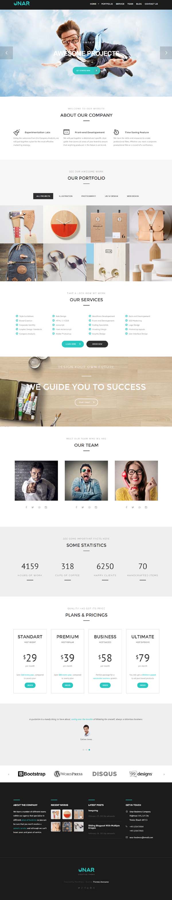 Unar – Modern & Clean Business WordPress Theme