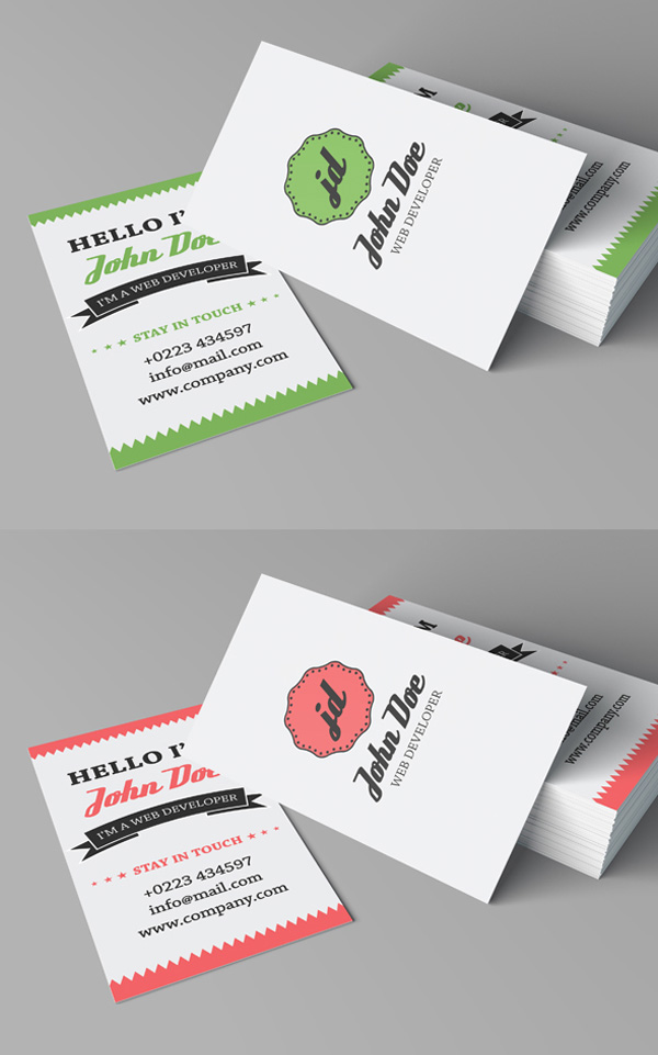 Free Retro Personal Business Card