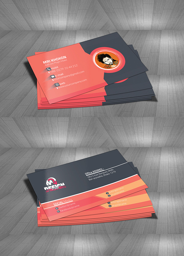 Free MRI Design Studio Business Card Mock-Up