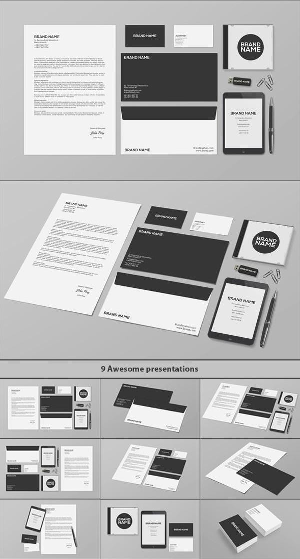 Stationery / Branding PSD MockUp