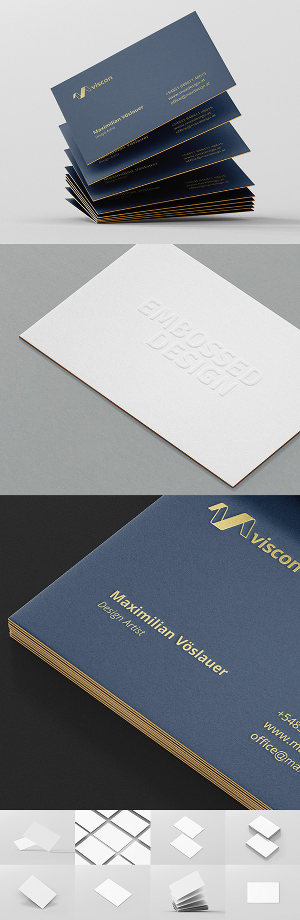 Photorealistic Mockups of Business Cards