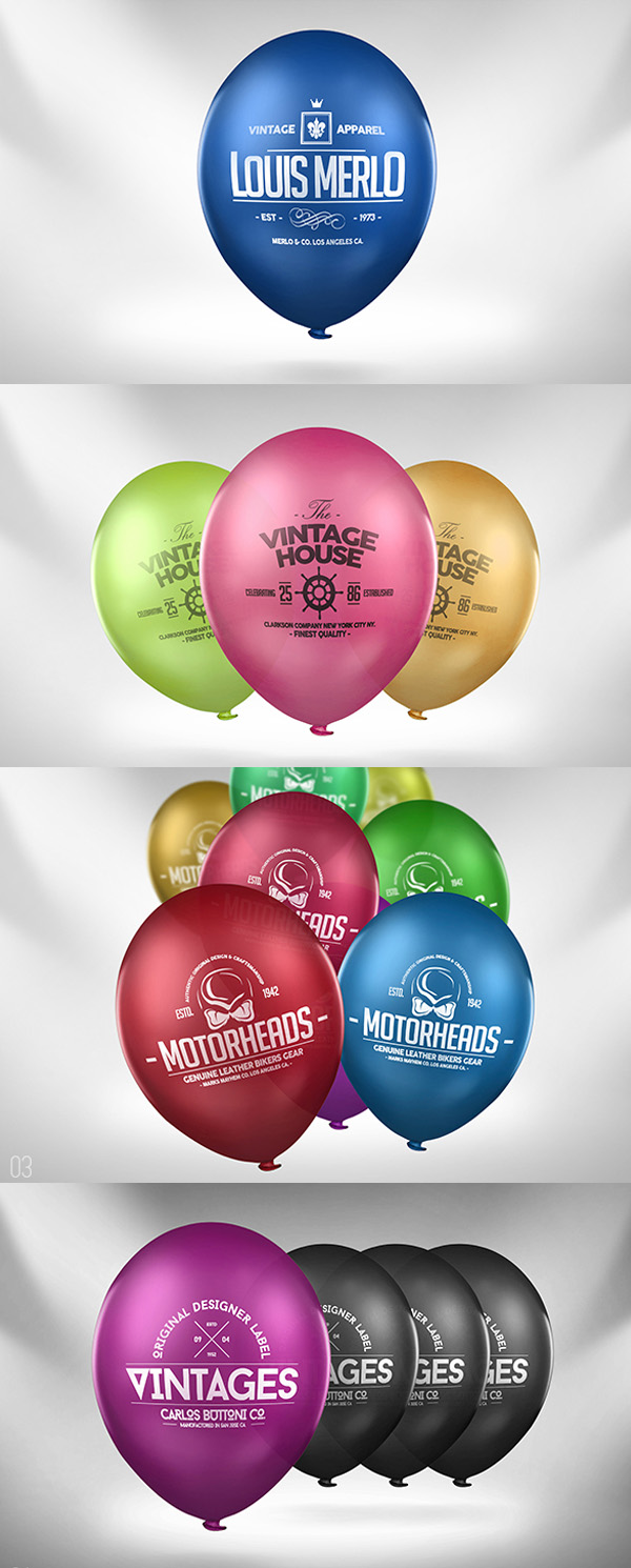 Balloon Logo Mock-up