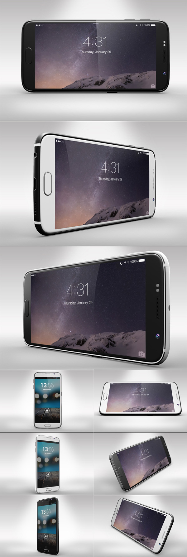 Samsung Galaxy s6 PSD Mockups