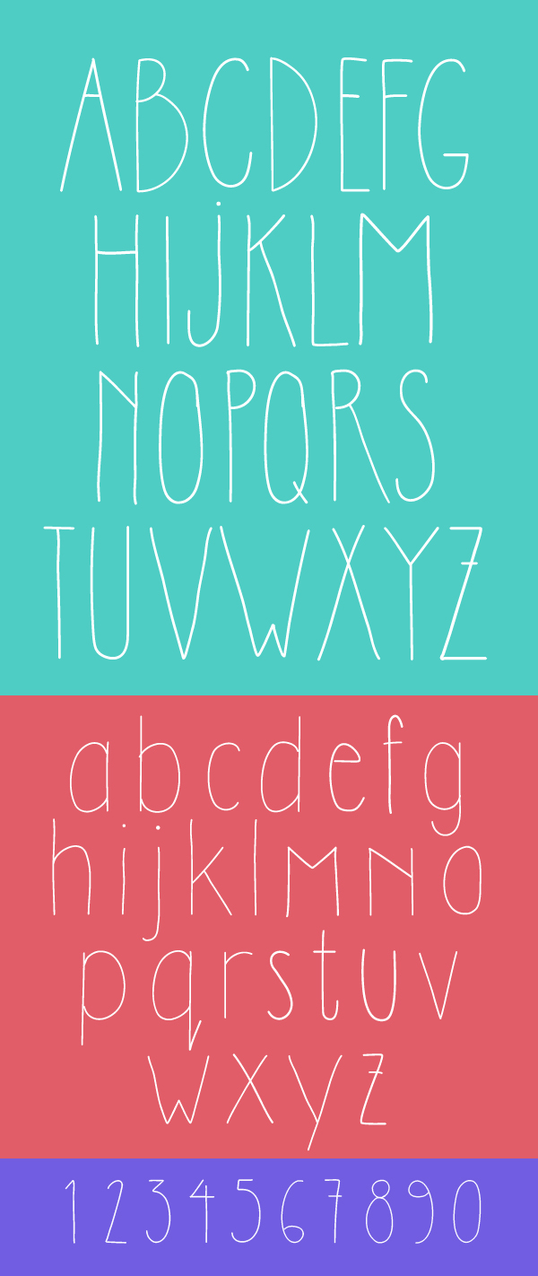 Dilem font letters