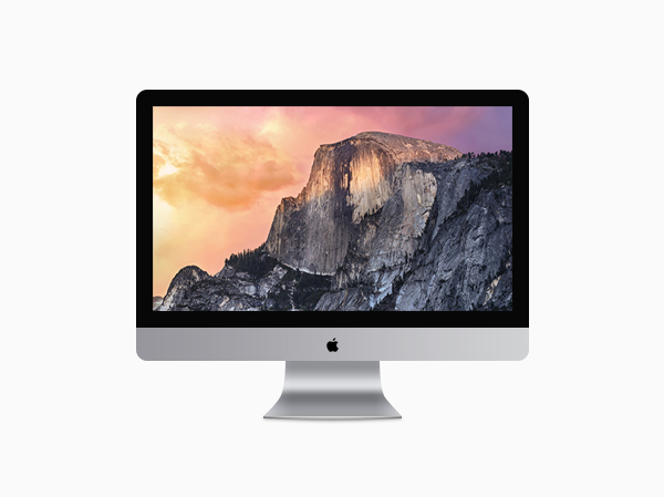 iMac Illustration in PSD File