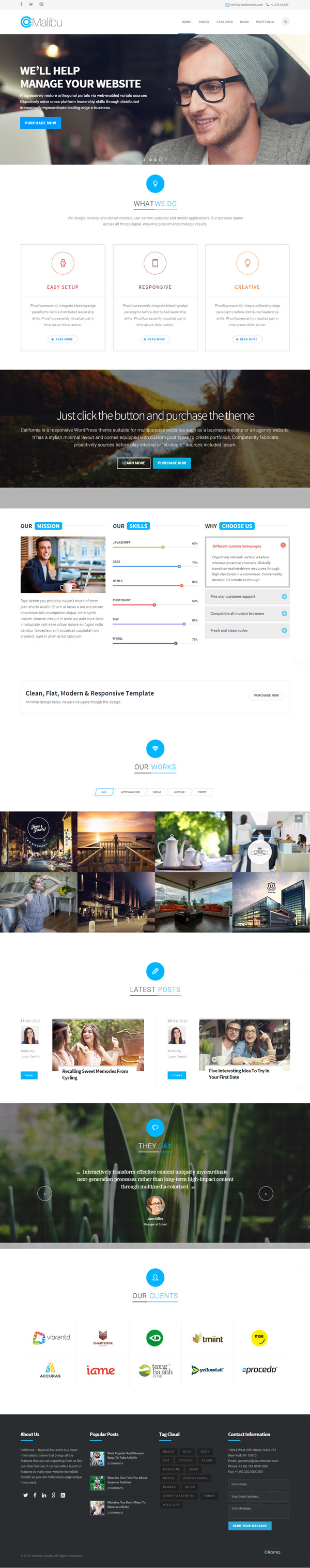 California – Multipurpose WordPress Theme