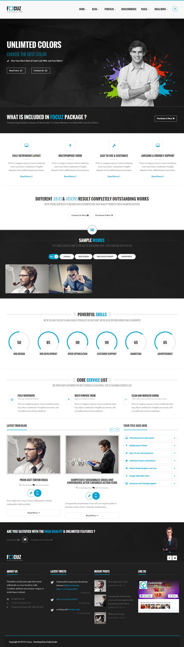 Focuz – Multipurpose WordPress Theme