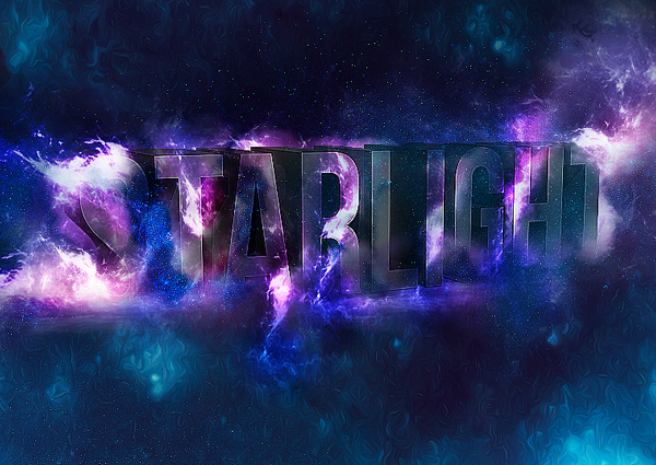 Create 3D Star Light Text Effect in Photoshop