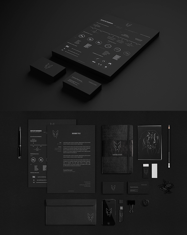 Rabidblackdog Personal Branding Stationery Items