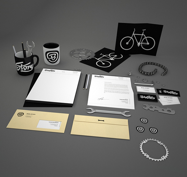 Bike Story Stationery Items