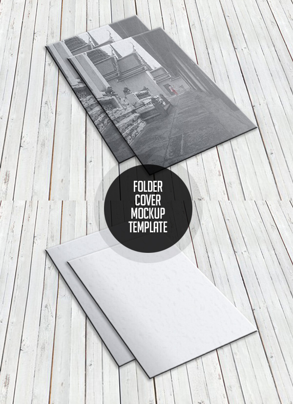 Free Folder Cover PSD Mockup