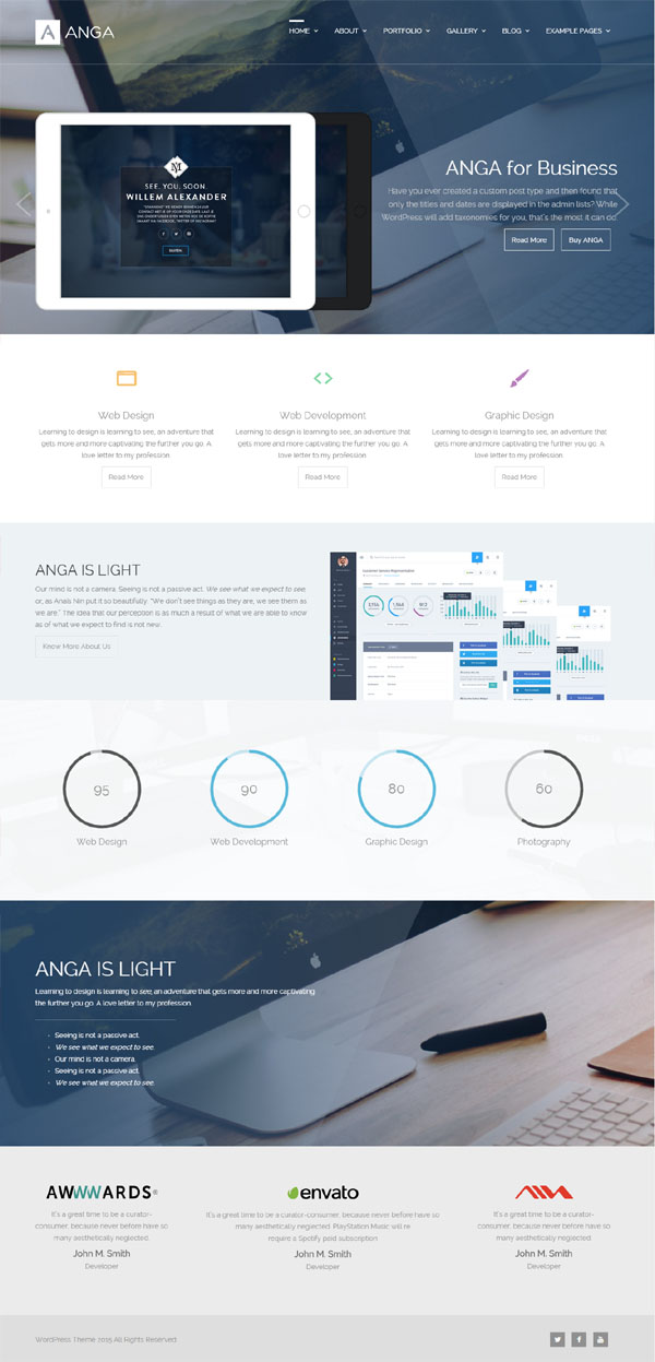 Anga – Multipurpose Elegant and Creative Theme