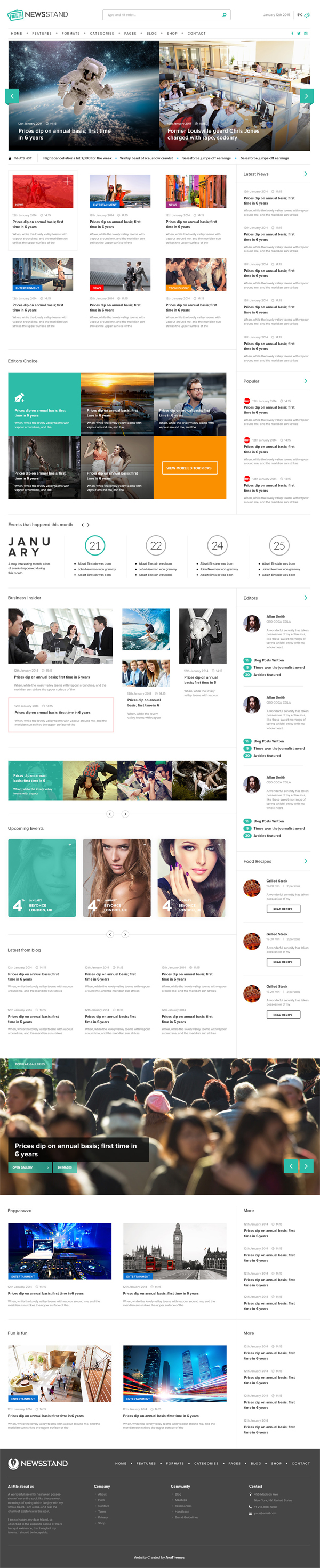 NewsStand – Magazine/Blog/Shop WordPress Theme