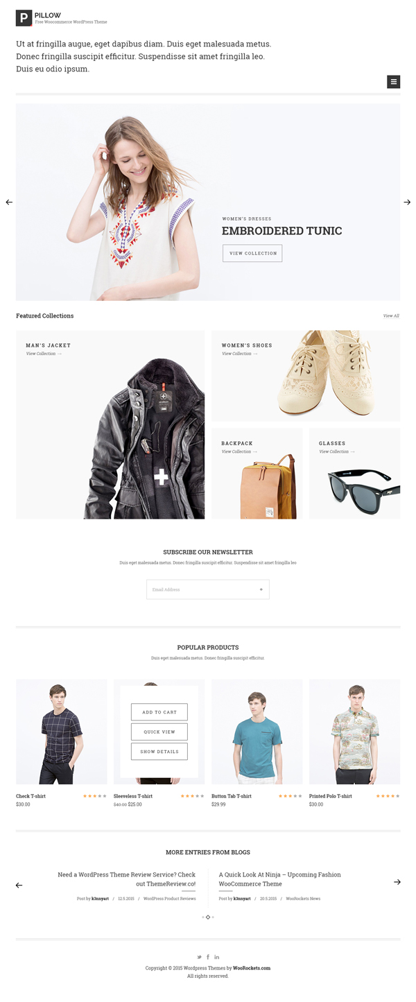 Free Minimal eCommerce PSD Template