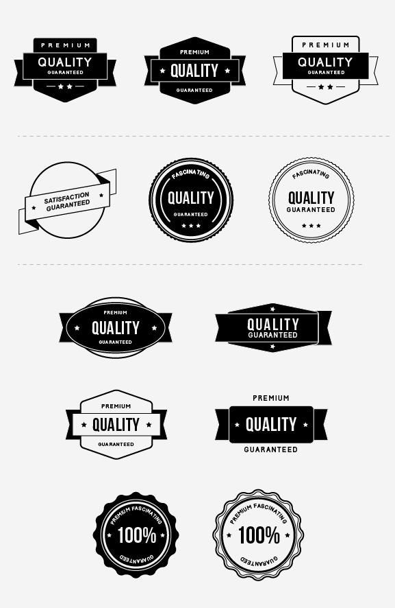 Free Vector Badges