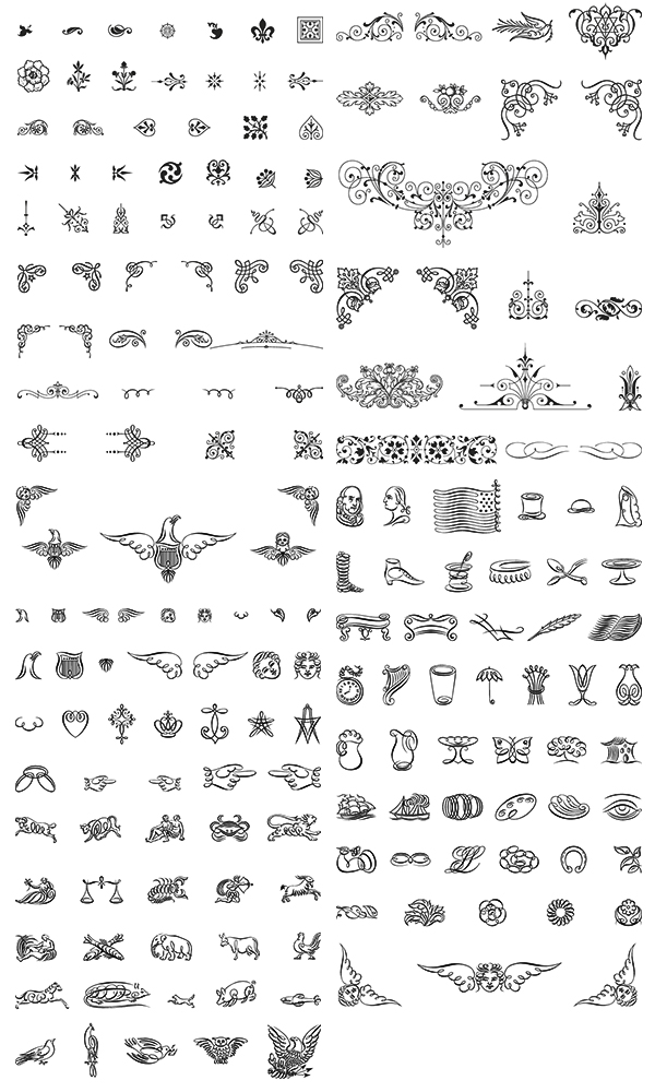 Free Vector Ornaments