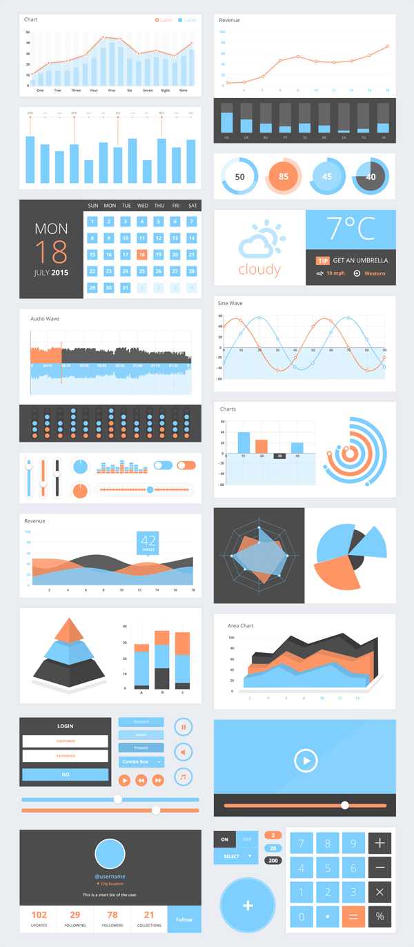 Free Vector UI Components