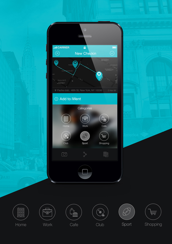 Light and clean mobile app design by UXpresso