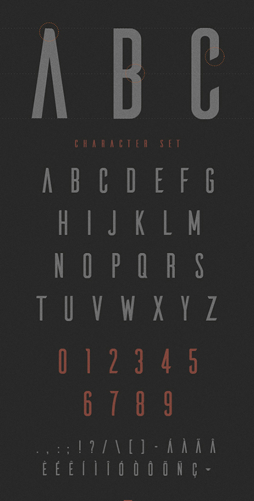 Ailerons Font - Letters