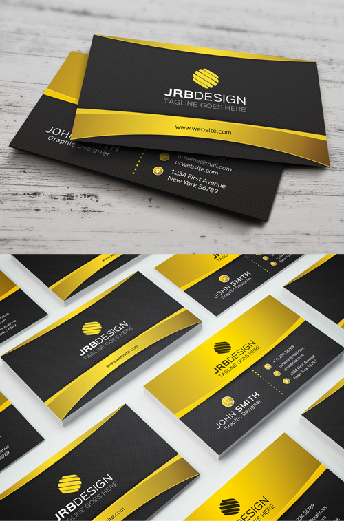 Golden Business Card