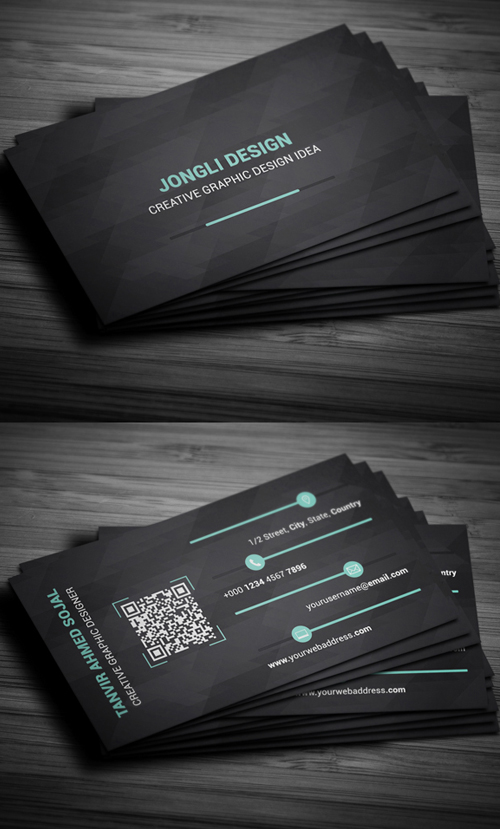 UI Style Business Card Template