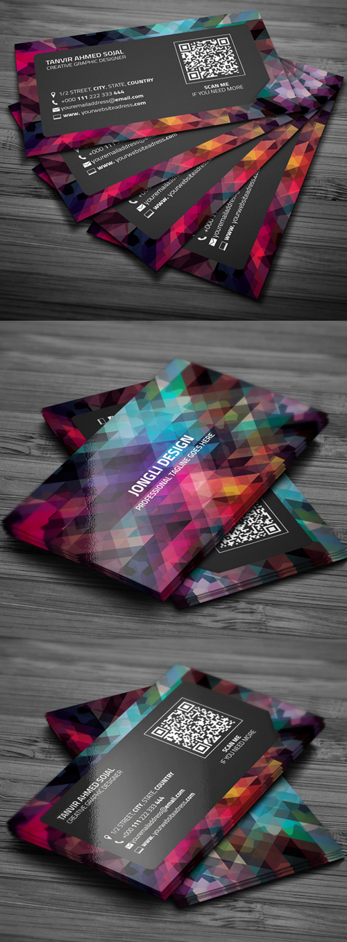 Abstract Business Card Template