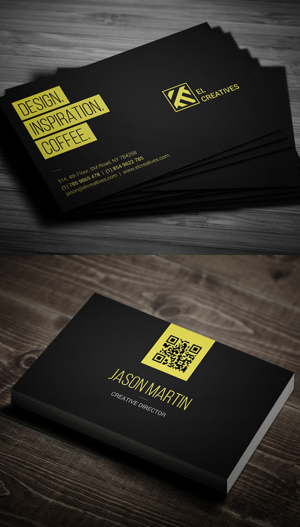 Dark Individual Business Card