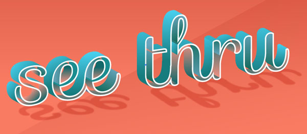 How to Create A 3D See Through Text Effect