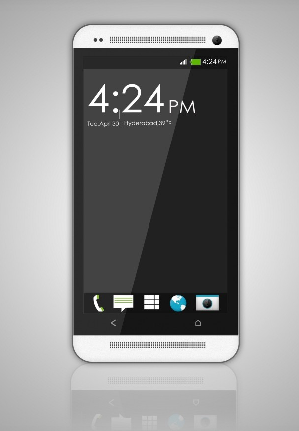 Create the HTC One Smartphone from Scratch Photoshop Tutorial