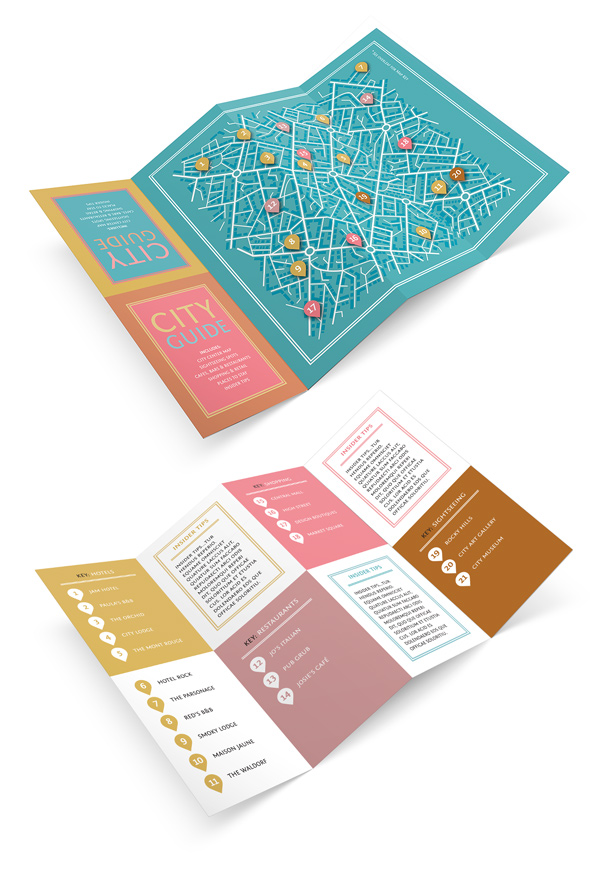 Design a Fold-Out City Guide in Adobe InDesign