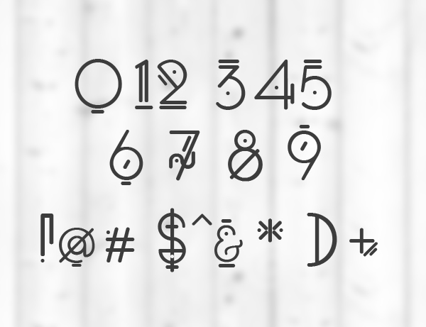 Oko font letters