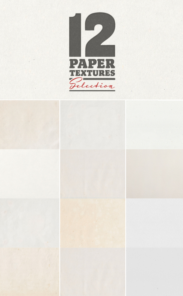 12 Paper Textures Backgrounds