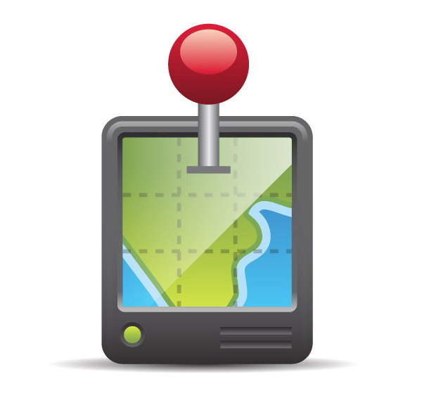 Free GPS Map Vector Icon