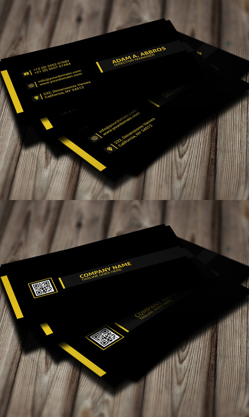 Black Corporte Business Card