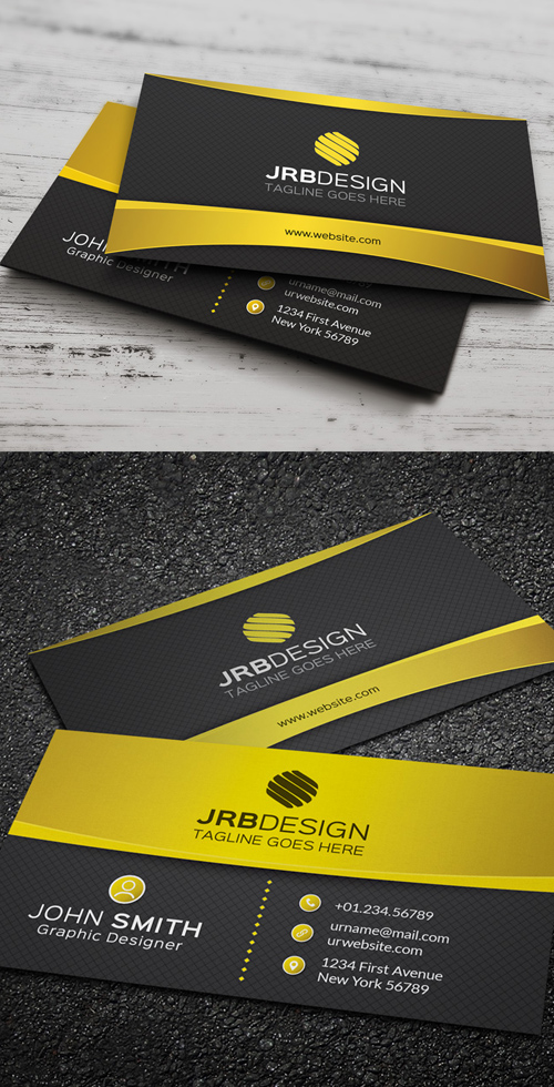 Golden Business Card