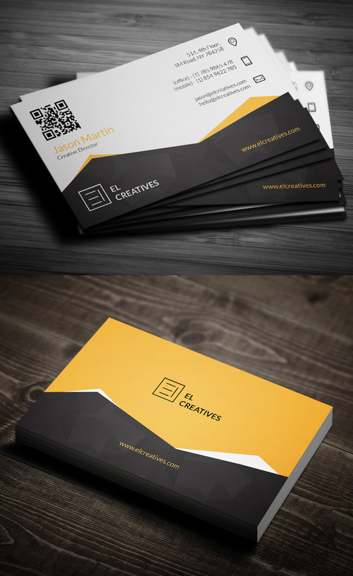 Creative Orange Business Card