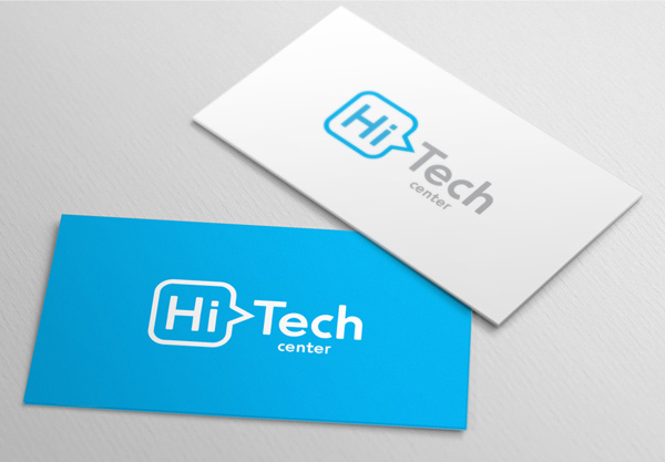 HiTech Center Business Card Design