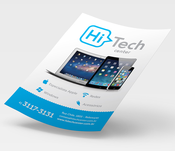 HiTech Center Stationery Design