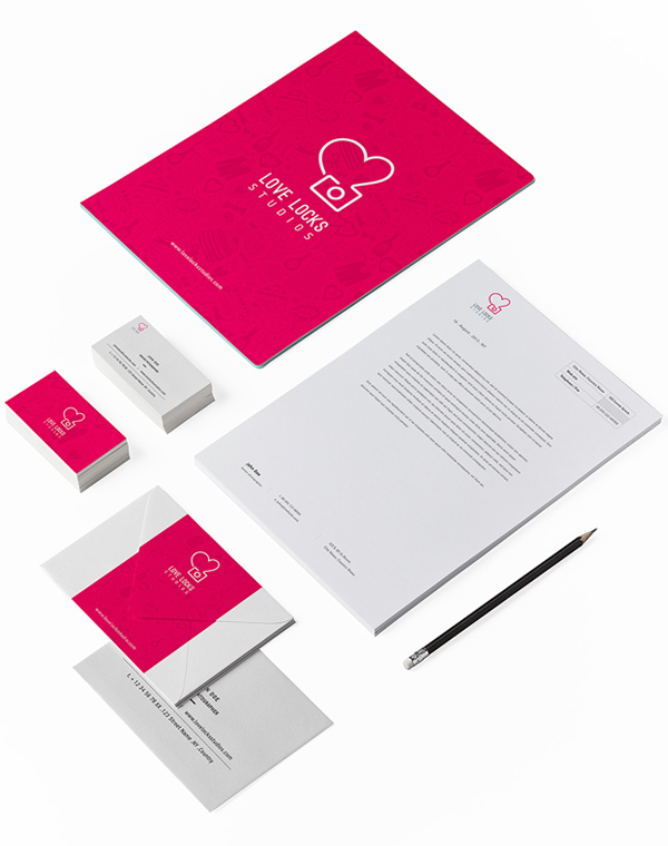 Love Locks Studios Stationery Design