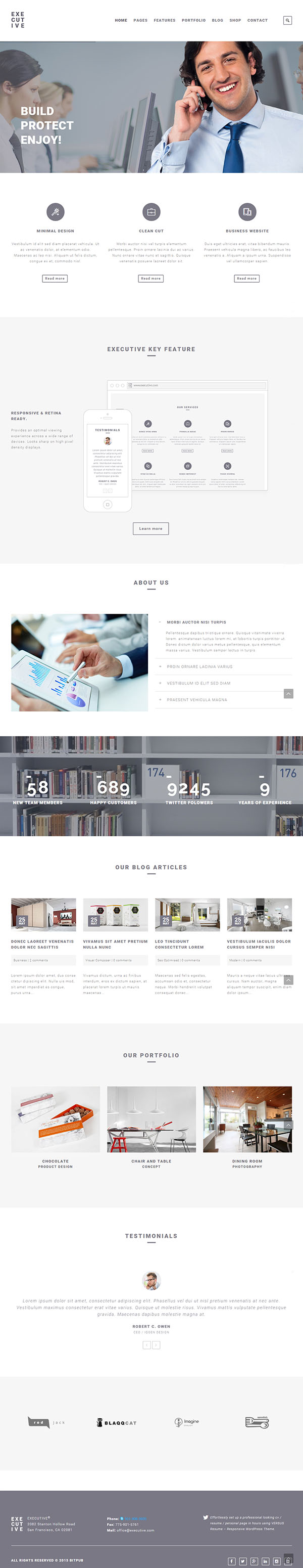 Executive - Responsive Business WordPress Theme