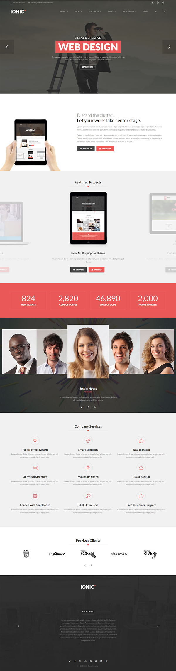 Ionic - Responsive Multi-purpose WordPress Theme