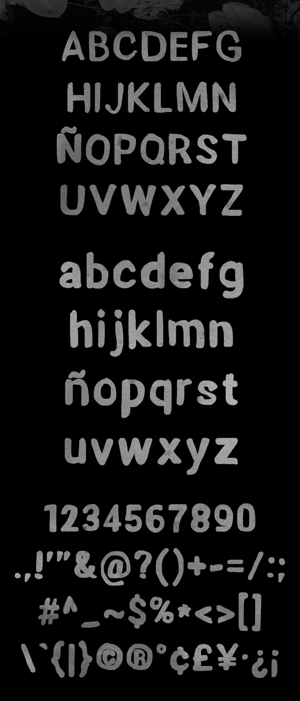 Ayanami font letters