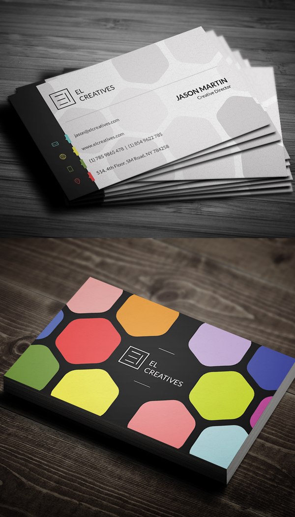 Creative Colorful Business Card