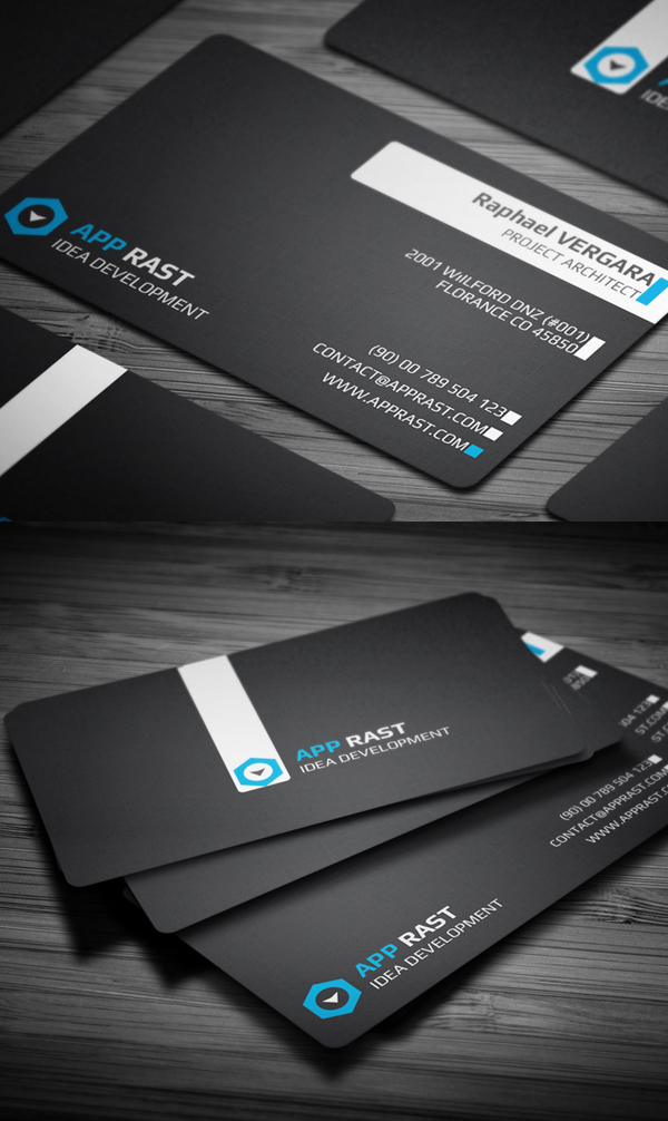 Black Colors Business Card