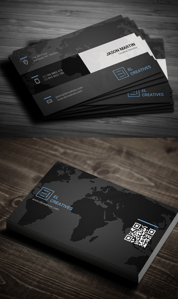 Creative Dark Business Card