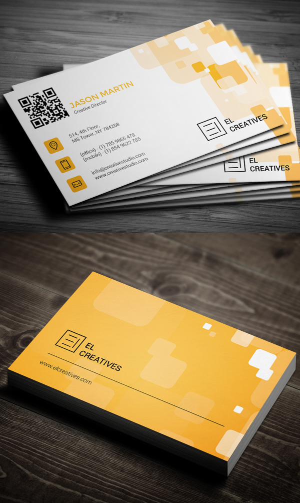 Creative Orange Business Card