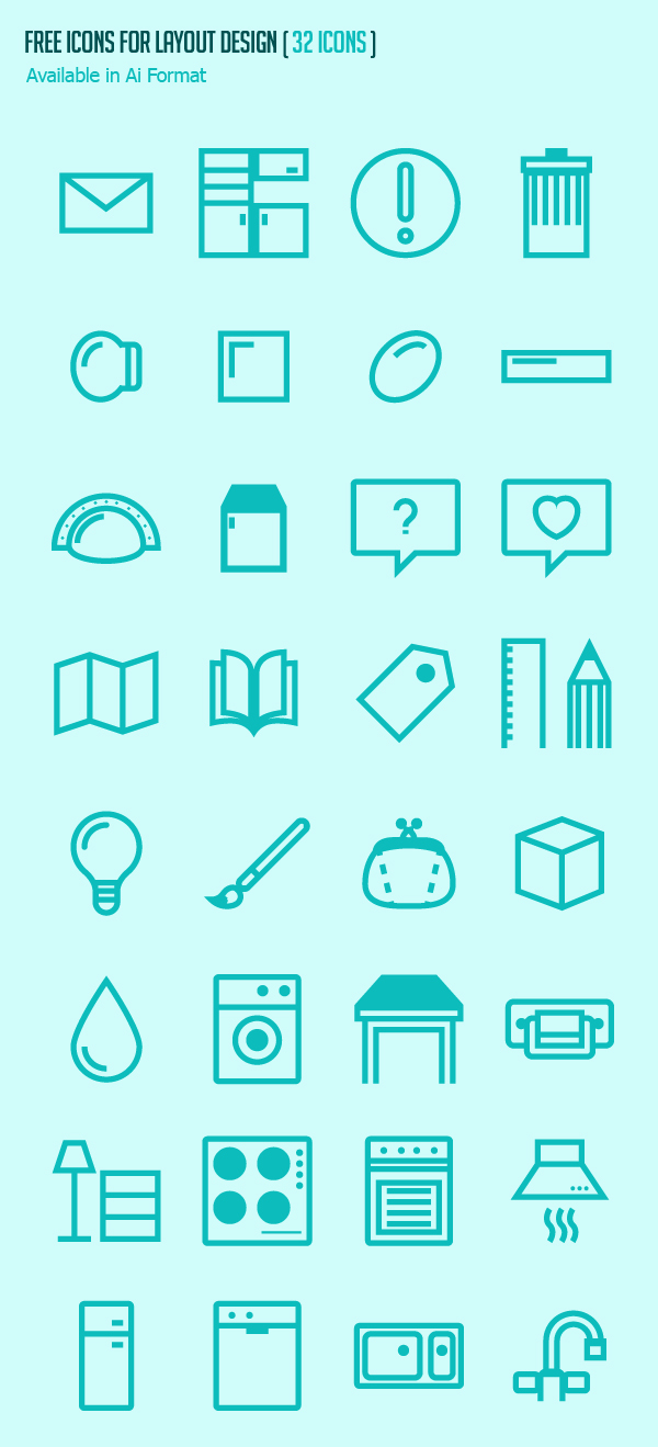 Free Icons for Layout Design